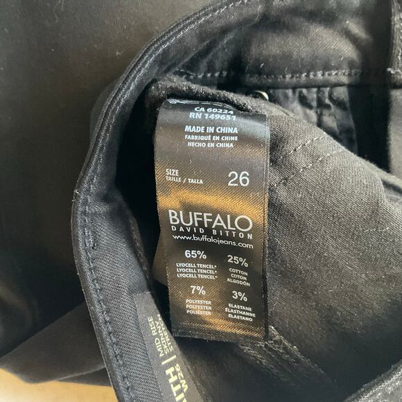 Buffalo by David Bitton Women’s Mid-rise Stretch Skinny Jeans size w 26, Black - Picture 9 of 11